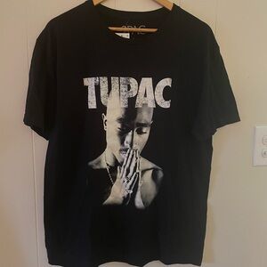 Tupac Graphic T-Shirt NWT Black Size Large